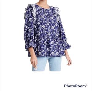 Universal Thread floral blouse NWT M